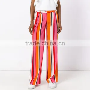 New Trendy Multicolored Striped Ladies Fashion Pants thumbnail-4