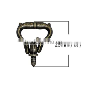 Wholesale Iron Based Alloy Antique Bronze Jewelry Wooden Box Pull Handle Knobs thumbnail-2