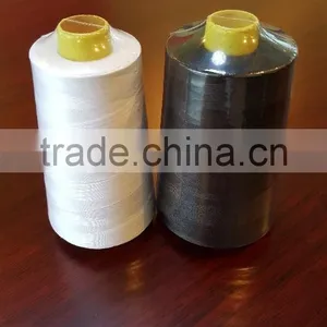 100% Polyester Plied Yarn T20s/2 Raw White 20/2 Plied Thread thumbnail-3