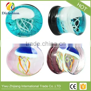 Hot Sell High Quality Comfortable Glass Marine Jellyfish Auricle Ear Plug thumbnail-5