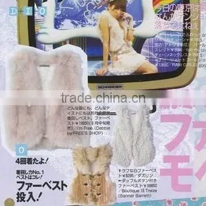 Y.ROGUSA Brand YR030A Genuine Quality Real Belly Fox Fur Vest for Women thumbnail-2