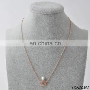 Real Rose Gold Necklace With AAA Zircon thumbnail-5