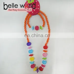 Plastic Bead Kids Bracelet and Necklace Sets thumbnail-1