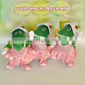 Custom Lovely Plush Cartoon Toys With Dress EN71 Testing thumbnail-1