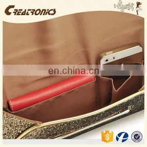 CR Passed European Test Colorful Convenient Envelope Shaped Ladies Clutch Bag Shining Pattern Leather Handbag Factory thumbnail-6