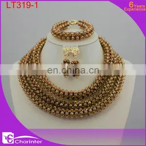 African Beads Jewelry Set Nigerian Coral Beads Charinter Jewelry Beads Jewelry Set LT318-3 thumbnail-2