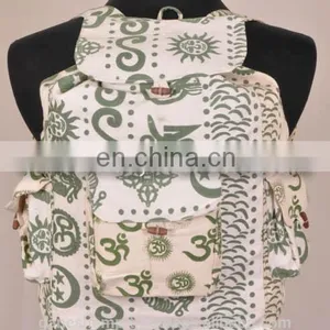 Printed Hemp Backpack BPK 0007 thumbnail-1