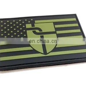 Customized Color Top Quality No Mold Cost USA American Flag Tactical Morale Soft Rubber Custom PVC Patch thumbnail-5