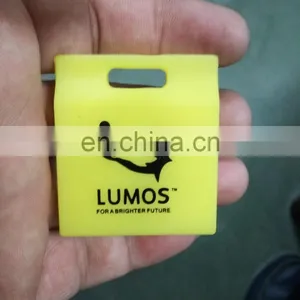2017 3d OEM Custom LOGO Soft Silicone Rubber Box Shaped Keychain thumbnail-5
