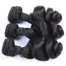 Soft And Smooth Aligned Weave 18 Inches Bright Natural Curl Color Virgin Human Hair Weave thumbnail-1