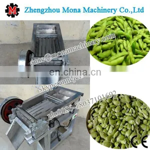 Green Fresh Pea Soybean Broad Bean Skin Peeler Sheller Removing Shelling Peeling Machine thumbnail-5