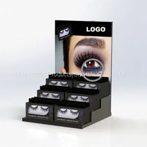 Step Style Custom Acrylic Eyelash Display Stand thumbnail-1