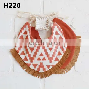 1PC Newborn Baby Boys Girls Bibs Cute Saliva Towel Feeding Cotton Bibs Dribble Bandana Scarf Dinner Feeding Tassel Double-deck thumbnail-4
