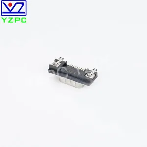Cheap Mini Connectors 9Male Right Angle Multimedia Connector Assembly Customized Riveted in Black and Gold thumbnail-3