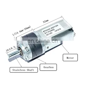 12V 9V Gear Motor dc 1000rpm Planetary Gear Motor for tv Lift thumbnail-2