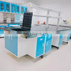 Guangzhou All Steel Laboratory Furniturechemistry Lab Work Tableschool Experimental Equipment Central Bench thumbnail-1