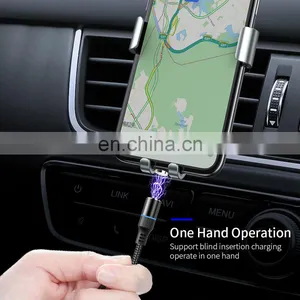Popular 3A Fast Charging Cable for Iphone 11 Data Cable Android Type-C 3 In 1 Magnetic Fast Charging Charger Line Magnetic Cable thumbnail-2