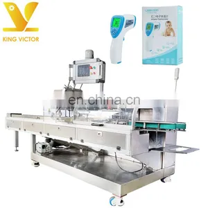 KV Automatic Electronic Temperature Measuring Equipment /Electronic Product Carton Box Packing Packaging Machine thumbnail-1