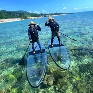 High Quality Clear SUP Transparent Paddle Board for Sale thumbnail-1