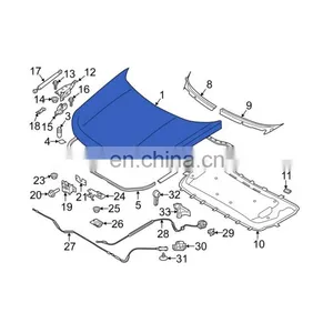 OEM LR080194 Front Hood Bonnet Panel for Land Rover Discovery 5 2017-2021 thumbnail-3