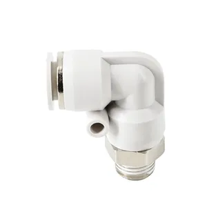 PL Series Plastic Male Pneumatic Push to Connect 90 Degree Elbow Quick Fittings thumbnail-5