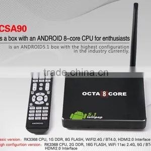 Smart TV Box RK3368 Octa Core Google Android 5.1 CSA90 With RK3368 Chipset Iptv Set Top Box thumbnail-1