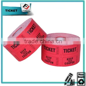 Customized Raffle Tickets, Coupon Ticket, Admission Ticket, Wholesale and Printing Tickets thumbnail-1