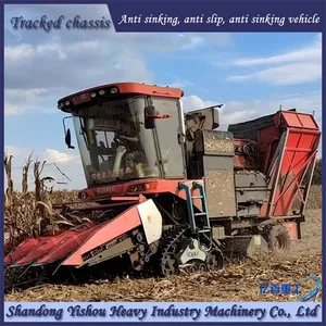 Corn Harvester Modified With Anti Sinking Half Chain Rail That Does Not Slip thumbnail-5