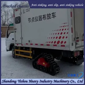 Truck Modification With Rubber Tracks, Half Chain Tracks, Snow Anti-skid and Anti Sinking Features thumbnail-1