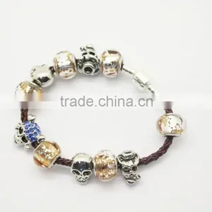 DIY Bead Teen Imitation Leather Bracelet With Egg Beads thumbnail-6