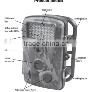 Raining Proof 12mp Trail Camera 42pcs 850nm/940nm Infrared LEDs Hunting Trail Camera for Animal or Home Surveillance thumbnail-1