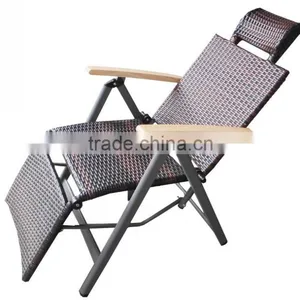 Garden Product Leisure Furniture PE Rattan Outdoor Lounger French Chaise Lounge thumbnail-2