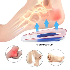 Silicone Half Insoles Heel Pads – Cushioning & Pain Relief for Heels Half-Length Insole thumbnail-5