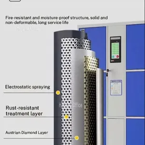 Smart Laptop Charging Locker for UK, University Tech Lab Storage Locker With 32-bit ARM Chip Fast Access & Multi-Socket Support thumbnail-2