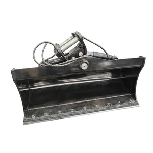 6T Heavy-Duty Hydraulic Tilt Bucket 1400mm Working Width for Mini Excavator thumbnail-2