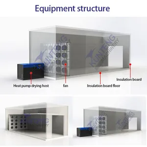 Commercial Heat Pump Olive Drying Machine Rosa Roxburghii Dehydrator thumbnail-4