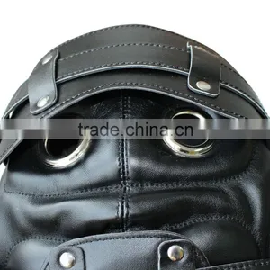 Heavy Duty Padded Locking Leather Hood thumbnail-5