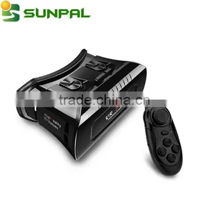 Cheapest !Head Mount Hot Selling VR PRO 3D Glasses Google Cardboard VR Box 3D Glasses With Remote for 3.5-6.2 Inch Smart Phone Quality Choice thumbnail-1