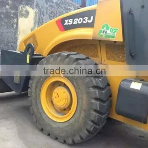 USED XCMG 20 TON VIBRATORY ROAD ROLLER XS203J, 2014 MADE thumbnail-2
