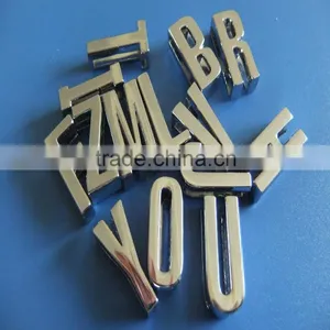 Stylish Plain Alphabet 18MM Slide Letters for Bracelets & Pet Collars thumbnail-1