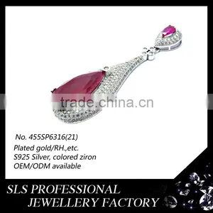 Popular Designs of Emerald Ruby Bridal Jewelry Set for Women Zircon Luxury Jewelry Set thumbnail-3