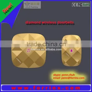 Diamond Door Handles Diamond Pattern Shower Door Diamond Waterproof Wireless Doorbell thumbnail-1