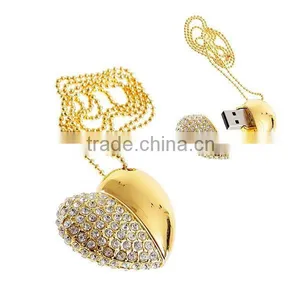 Fashionable 8 gb Jewelry Heart USB Flash Drive thumbnail-1