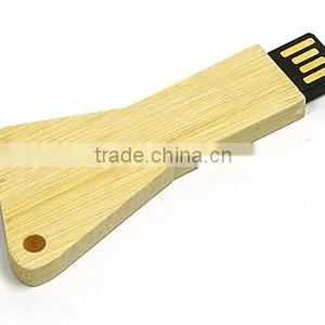 Promotional Gift Wooden Flash Drive Key Shape 8GB thumbnail-1