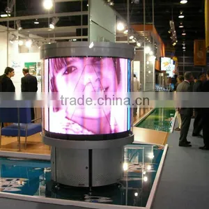 Indoor Full Color Led Cylinder Screen Stage Background P3 thumbnail-1