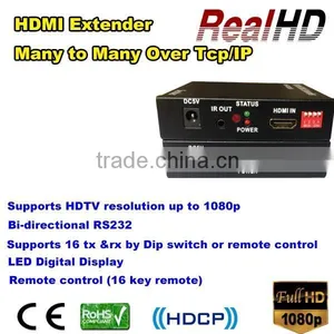 Over TCP/IP 120M HD MI Extender Many To Many thumbnail-1