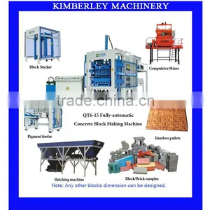 QT6-15 Automatic Plant For Concrete Interlock Brick thumbnail-1