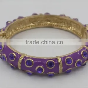 Spring Rhinstone Enamel Lovely Bangle thumbnail-1
