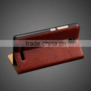 KDS Simple Version Genuine Leather Flip Case for Xiaomi Redmi Note 3 MT-5203 thumbnail-1