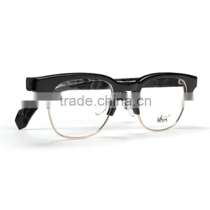 Whim Brand Designer Hand Made Half Rim Retro Myopia Acetate Glasses Frame thumbnail-6